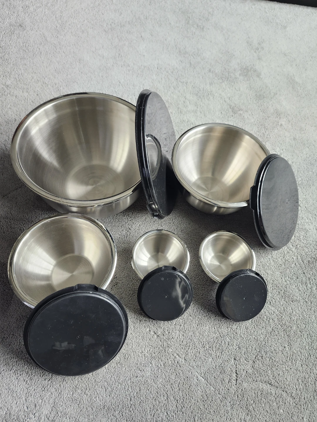 Stainless Steel Mixing Bowls with Lids