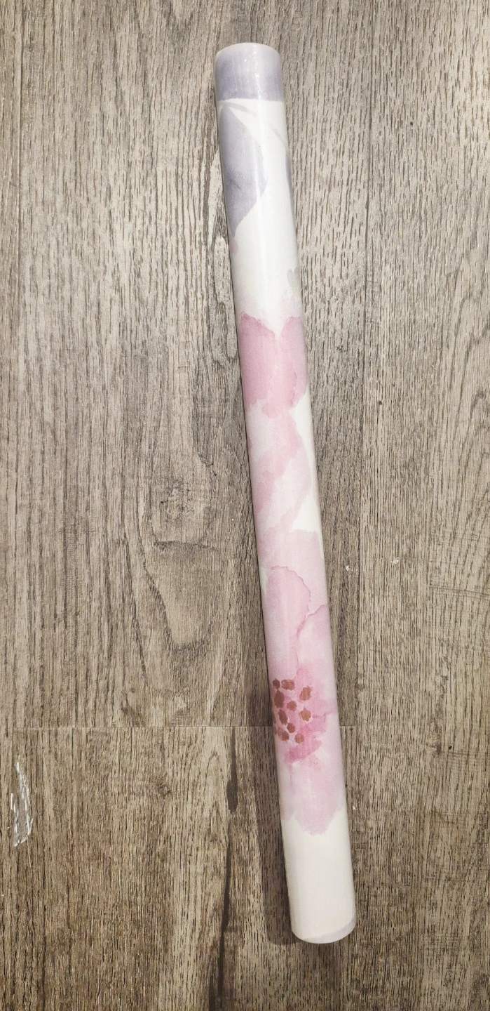 Pink Floral Watercolor Wallpaper Peel & Stick 17.7"×78.7" - photo 4