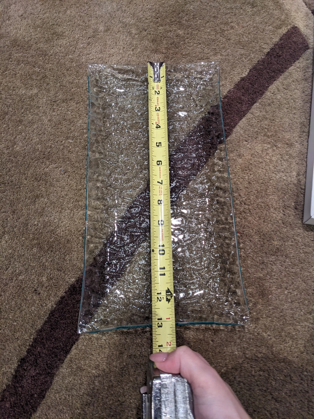 Textured Glass Serving Platter - photo 5