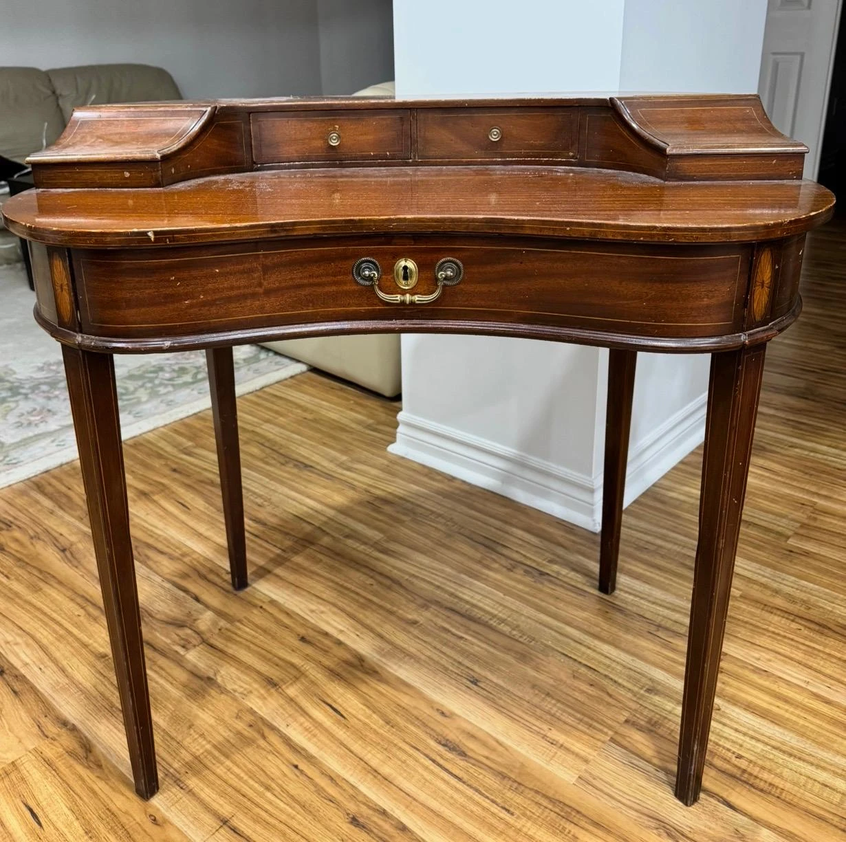 Antique Desk with Drawer - photo 2