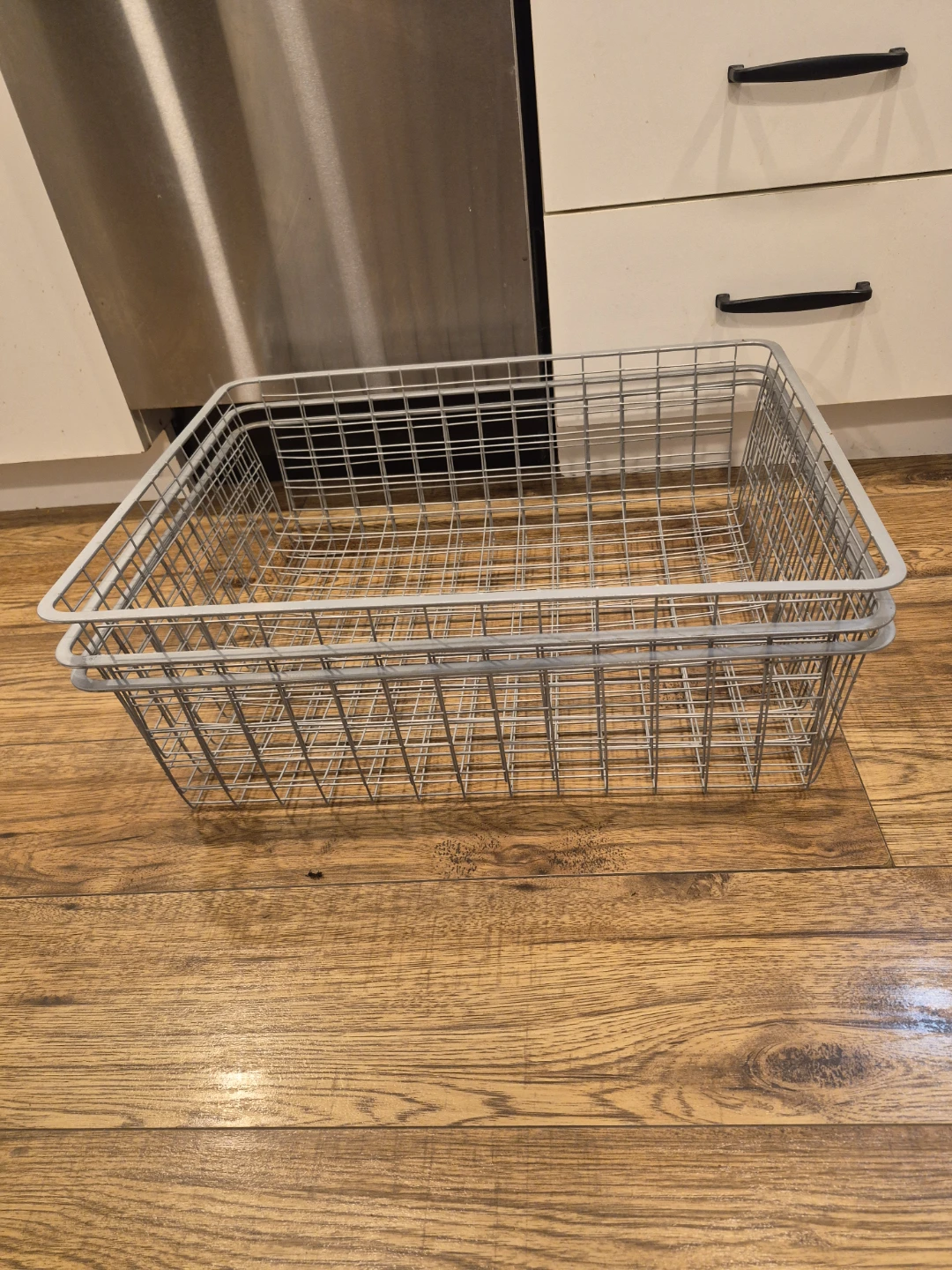 3x Wire Storage Basket