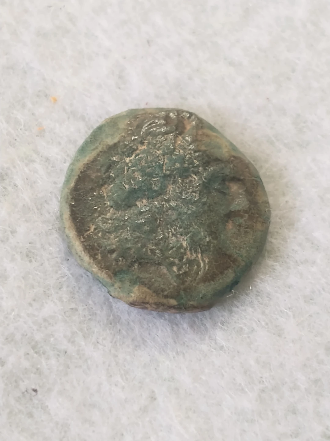 Nice! Ancient Greek Unattributed Bronze Coin w/tripod - photo 4