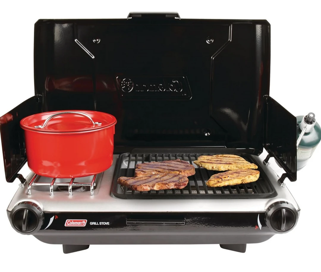 ⚽  BBQ Time! Coleman Portable Grill/Stove Combo