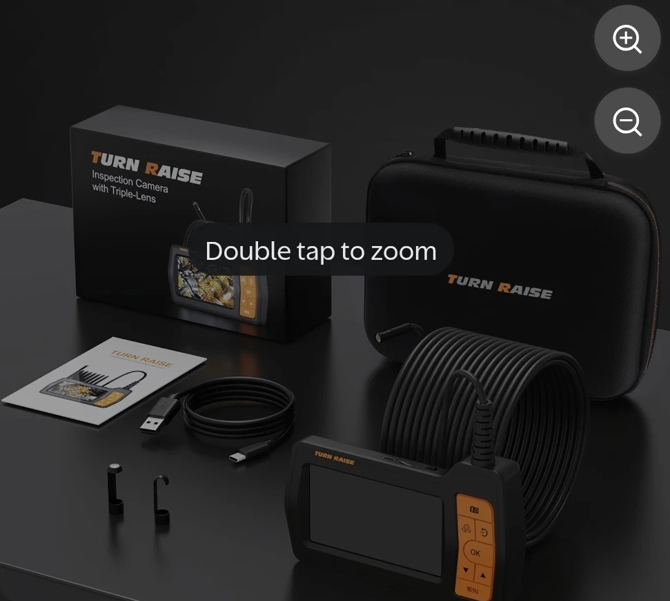 Turn Raise Triple-Lens Borescope Inspection Camera 50 FT cable - photo 3