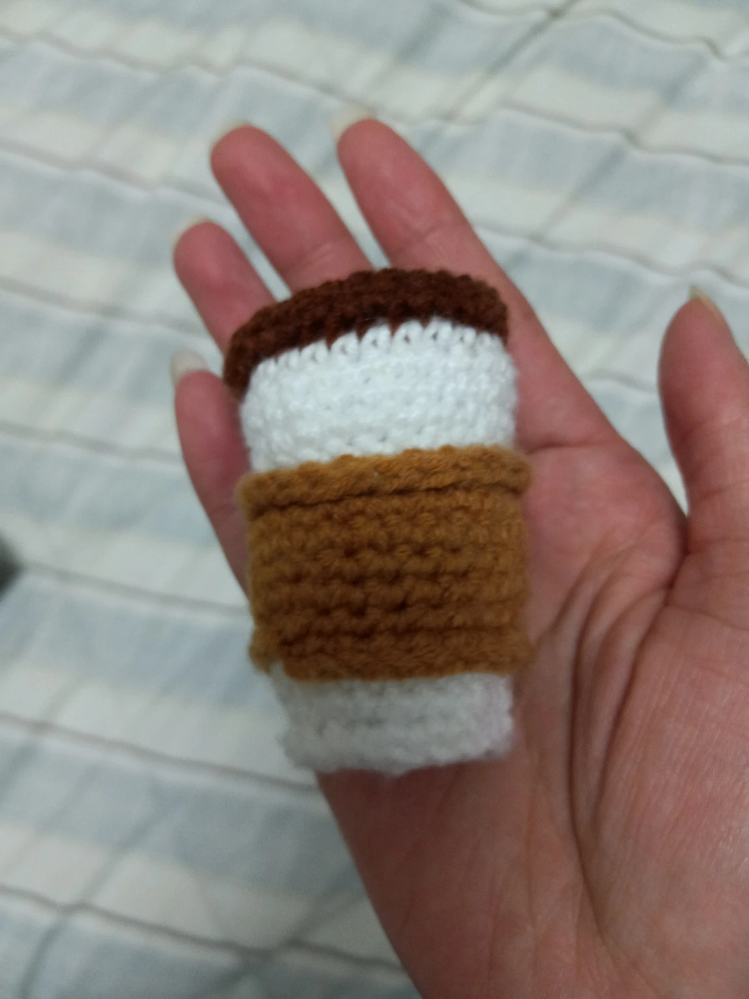 Handmade Crocheted Coffee Cup Plushie