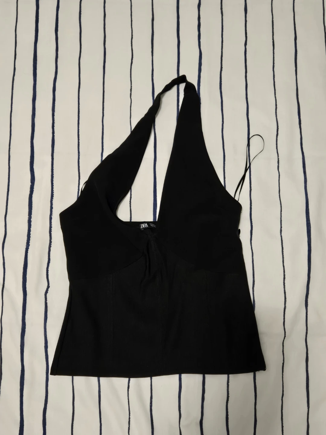ZARA Black Halter Neck Top