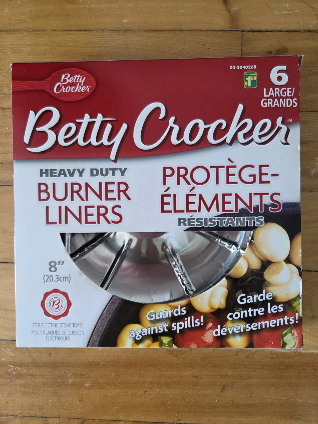 Betty Crocker Heavy Duty Burner Liners - 6 Large