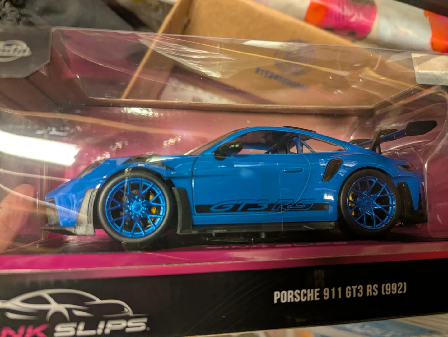 Jada Pink Slips Porsche 911 GT3 RS (992) Blue Diecast Car - photo 2