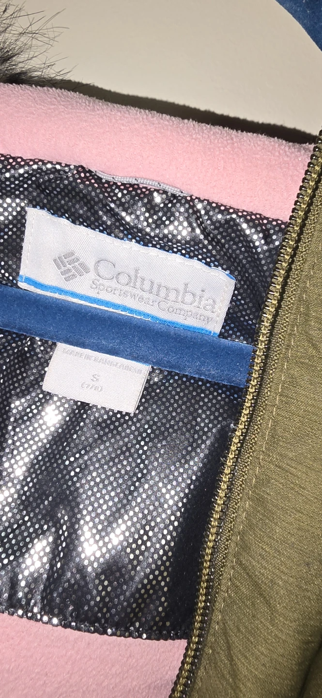 Columbia Kid's Winter Jacket - Olive Green - Size S - photo 2