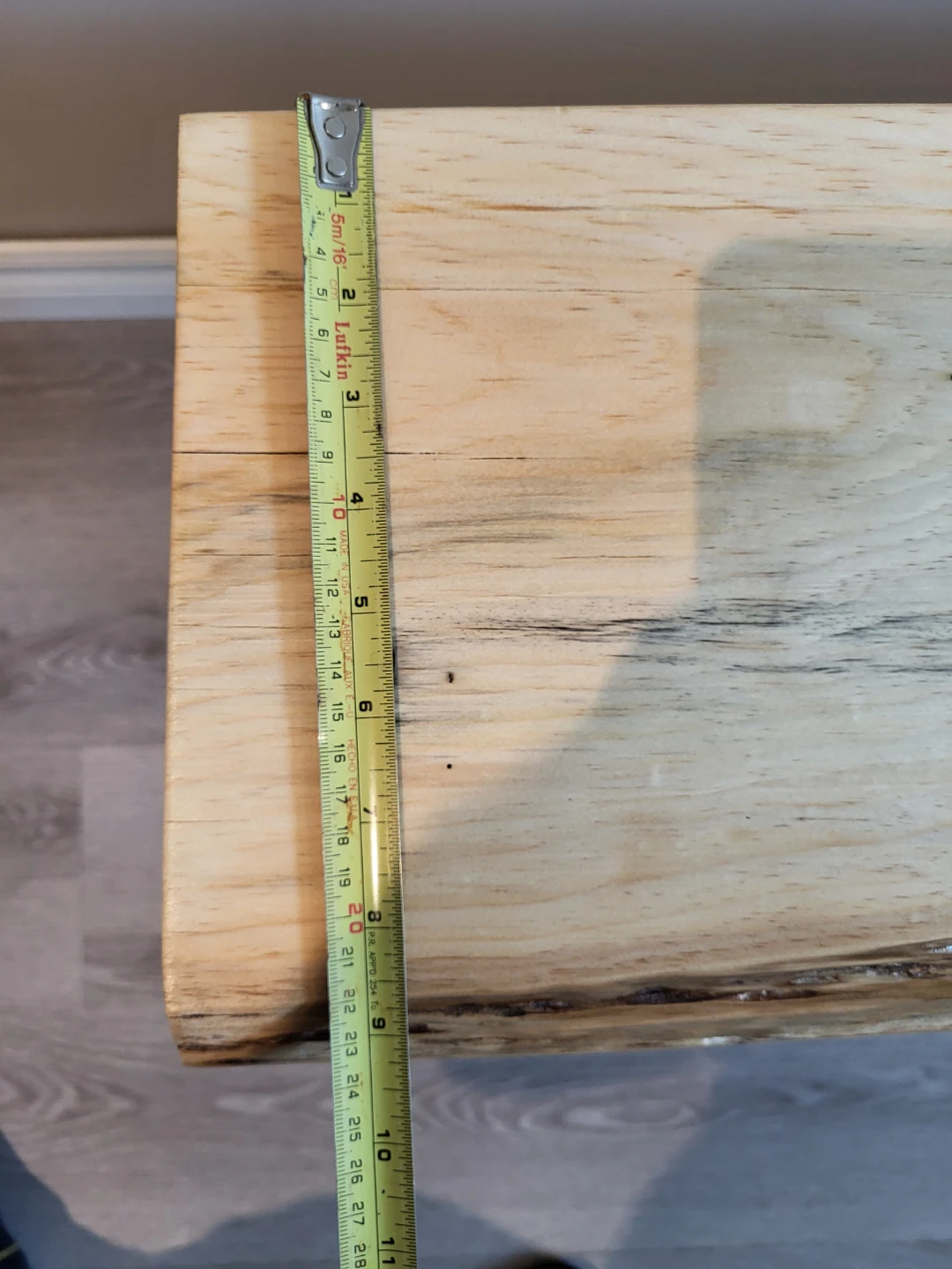 Live Edge Wood Bench with Black Metal Legs - photo 4