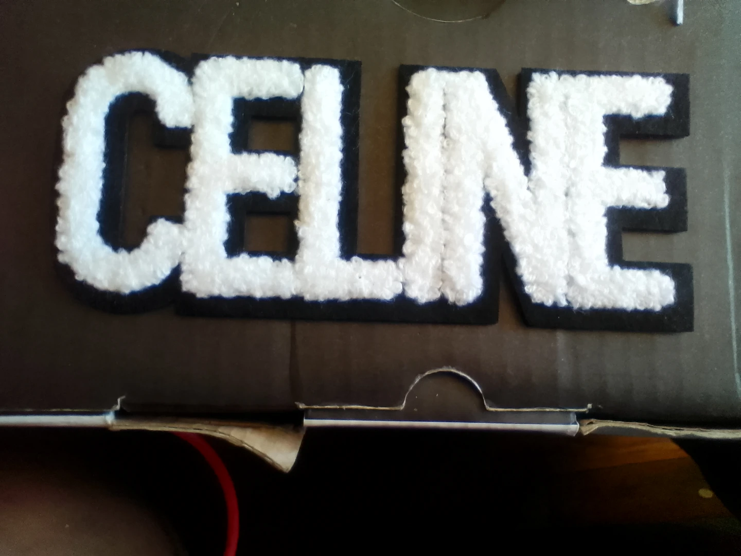 CELINE Chenille Letters Patch