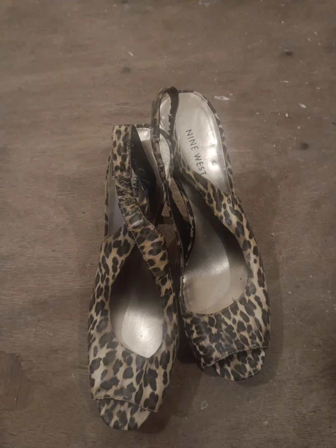 Nine West Leopard Print Heels Size 8 - photo 2