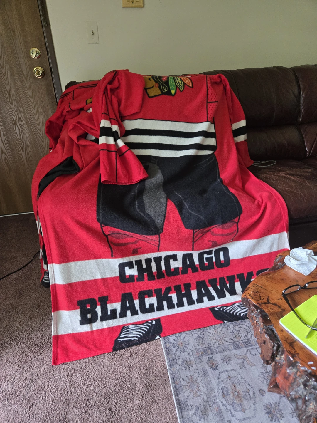 Chicago Blackhawks Fleece Throw Blanket - photo 2