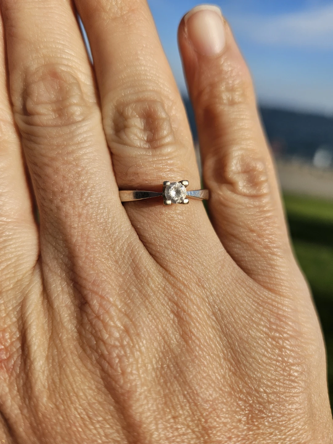 Diamond Solitaire Ring - photo 2