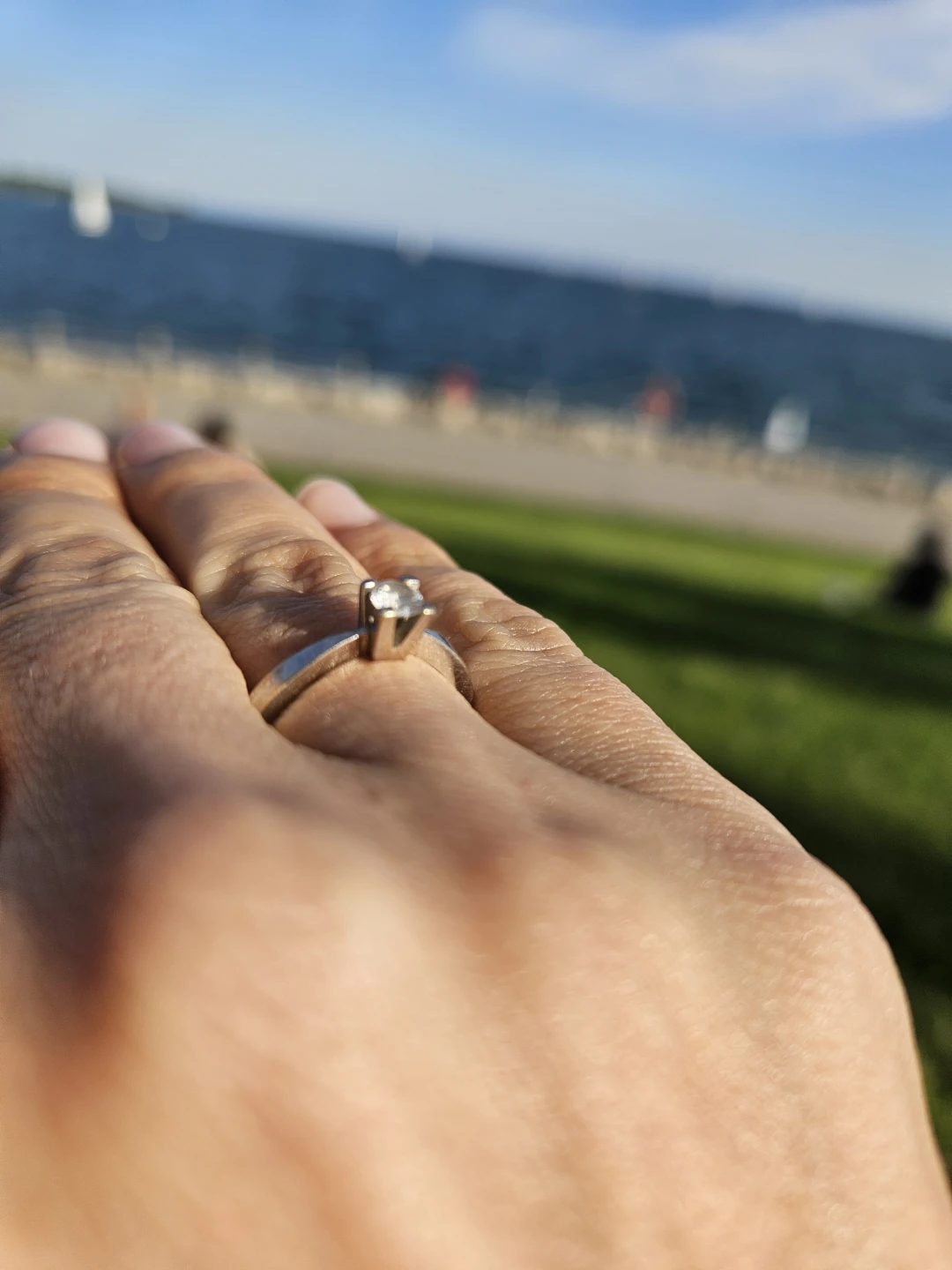 Diamond Solitaire Ring - photo 3