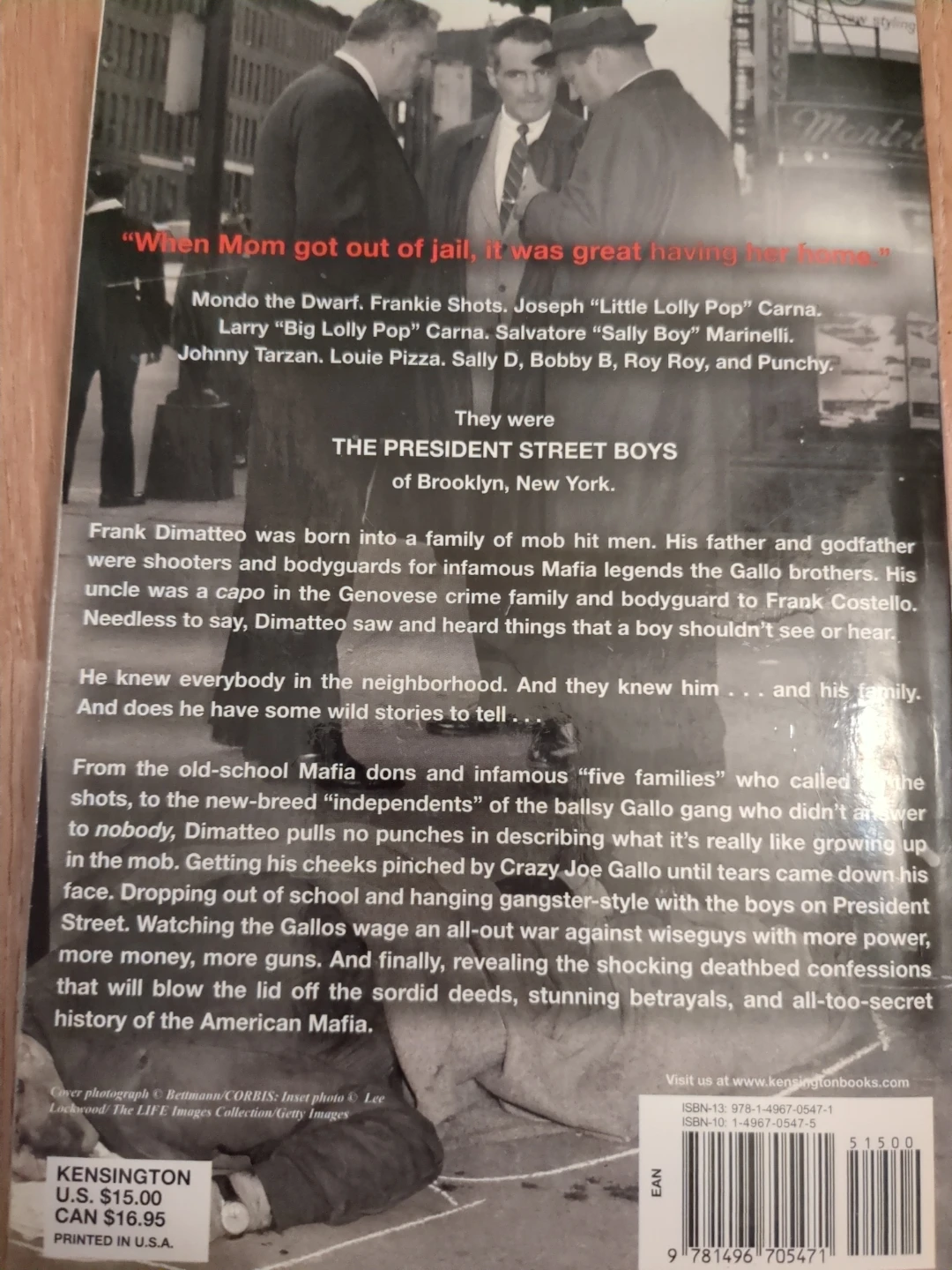 Growing Up Mafia - Mob Candy Author: Frank Dimatteo - photo 2