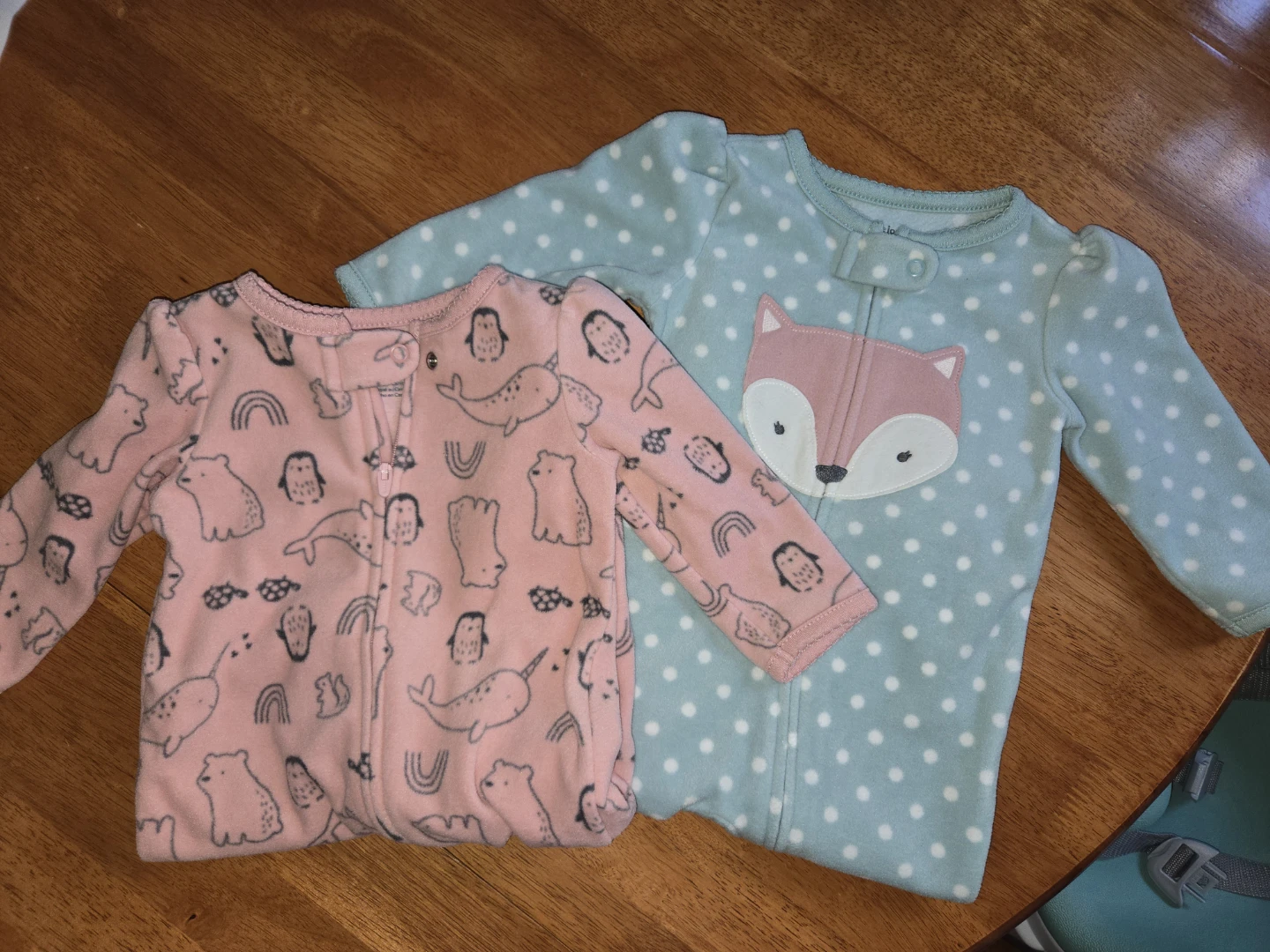 Carter's Simple Joys 2-Pack Fleece Footed Sleeper 3-6 Months