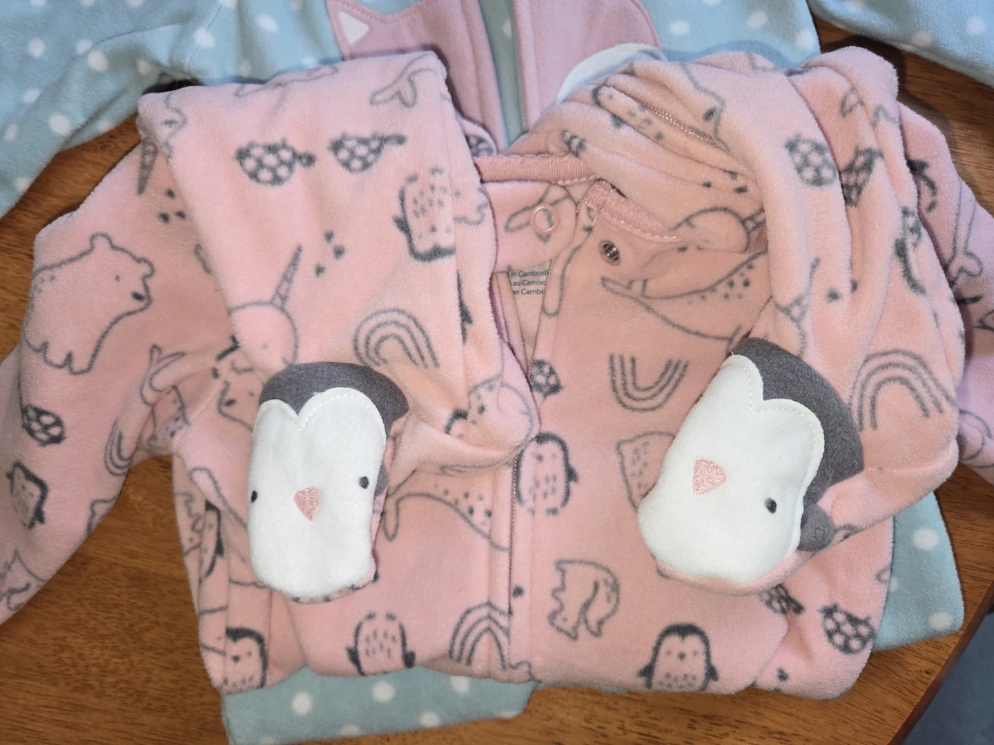 Carter's Simple Joys 2-Pack Fleece Footed Sleeper 3-6 Months - photo 3