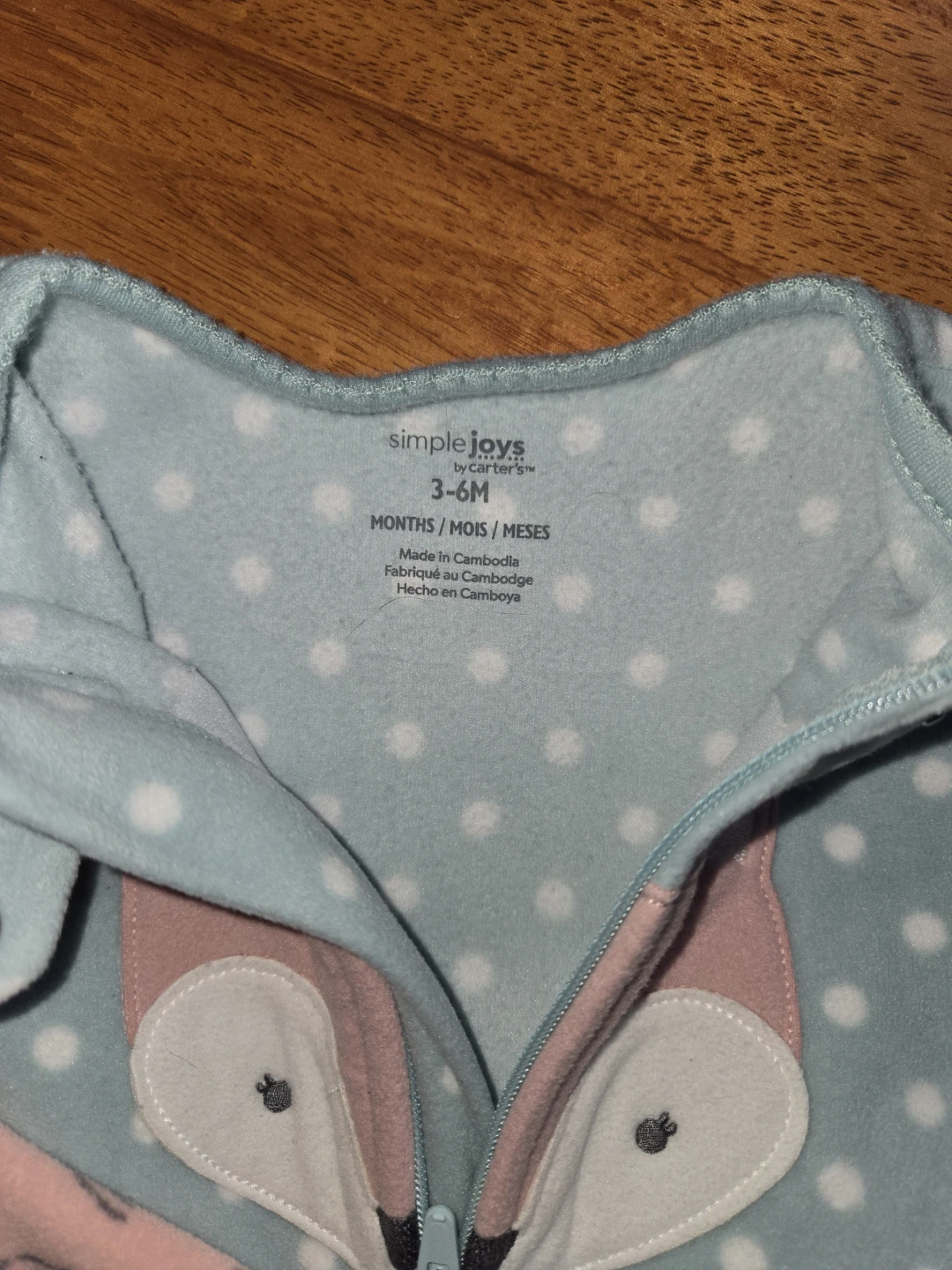 Carter's Simple Joys 2-Pack Fleece Footed Sleeper 3-6 Months - photo 4