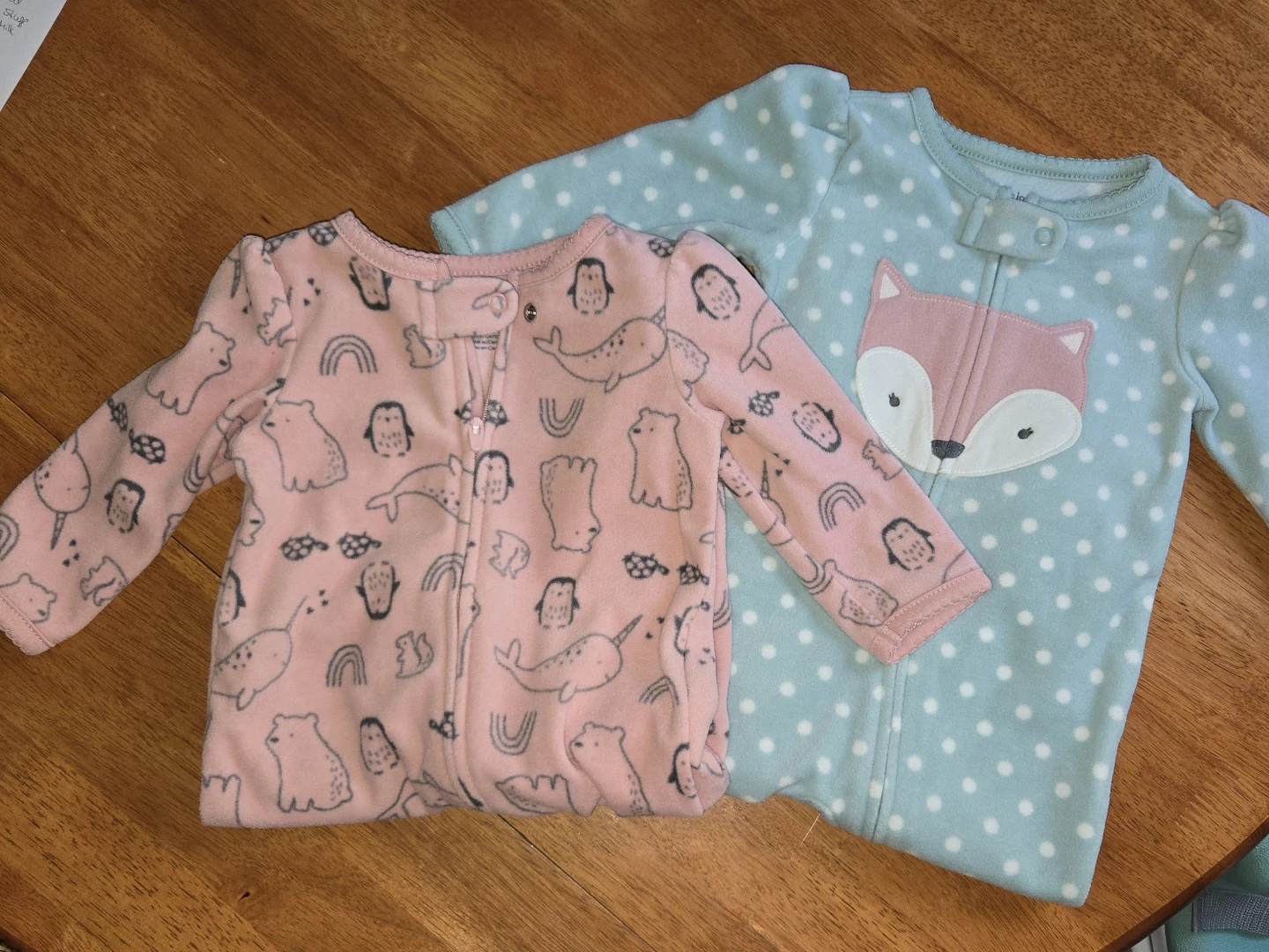 Carter's Simple Joys 2-Pack Fleece Footed Sleeper 3-6 Months - photo 5
