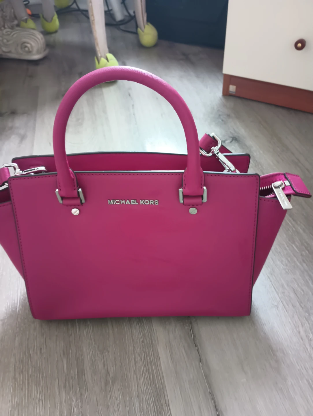 Michael Kors Pink Leather Satchel