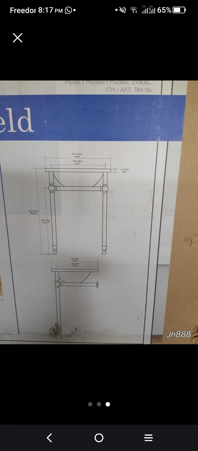 Moorefield 24-IN Sink Console Vanity