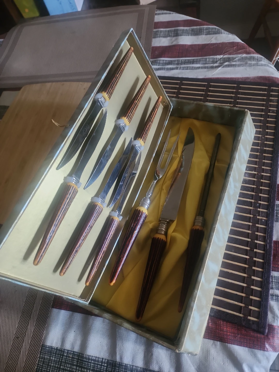 Set of 6 Carving Knives and Forks - photo 2