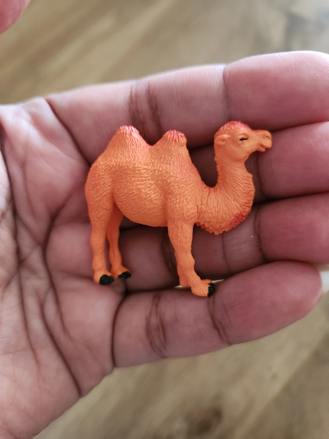 Orange Standing Camel Toy Figurine ⚽