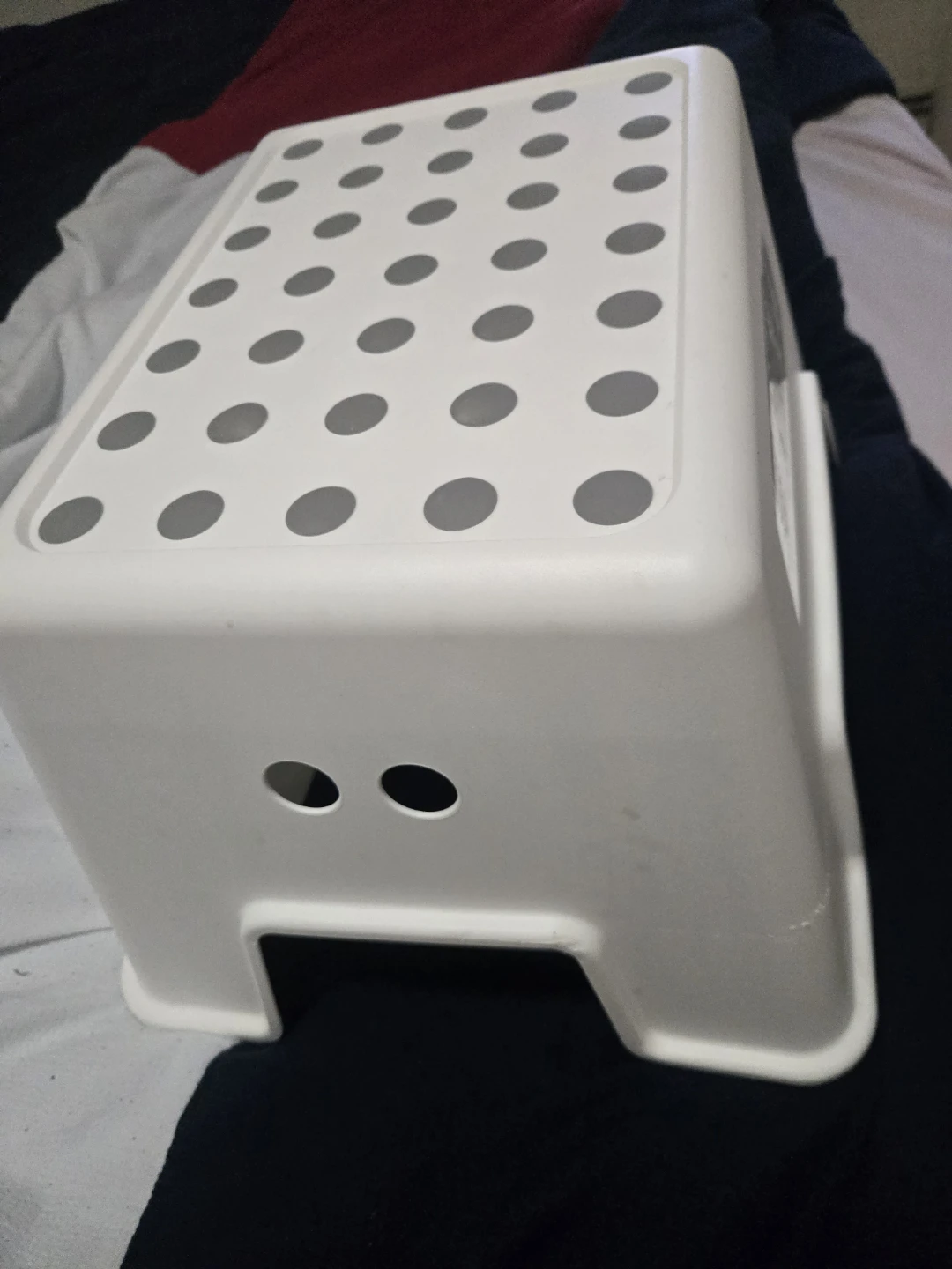 White Plastic Step Stool