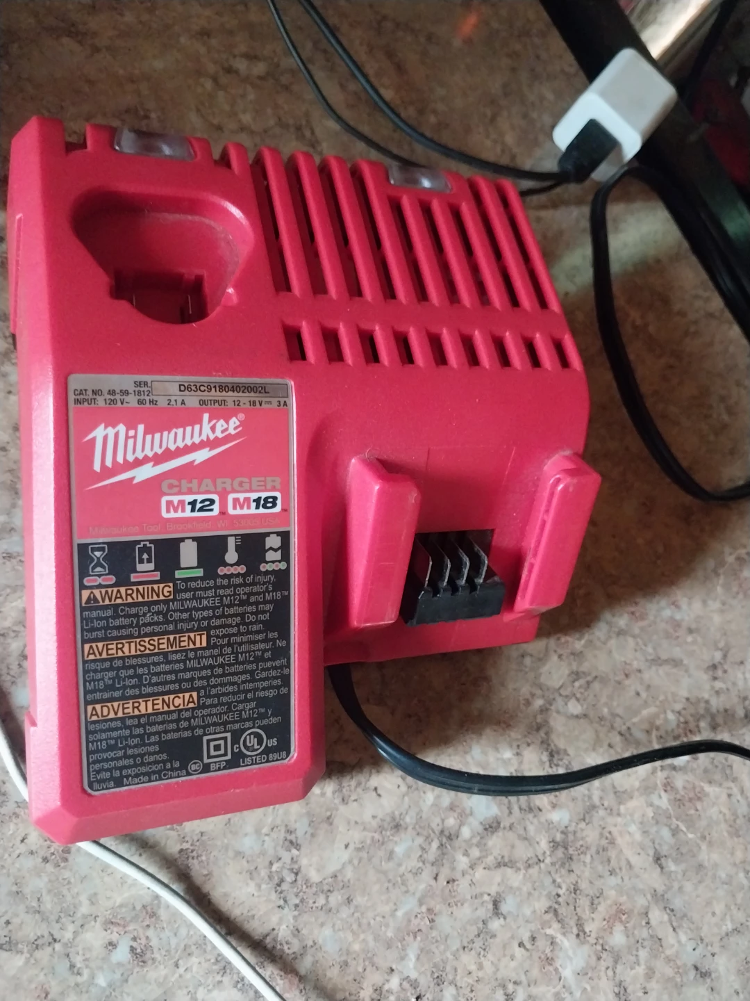 Milwaukee M12 M18 Dual Battery Charger 48-59-1812