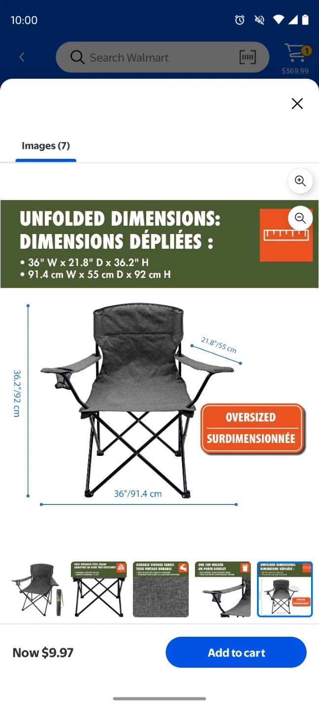 Camping Chair with Cup Holder - photo 2