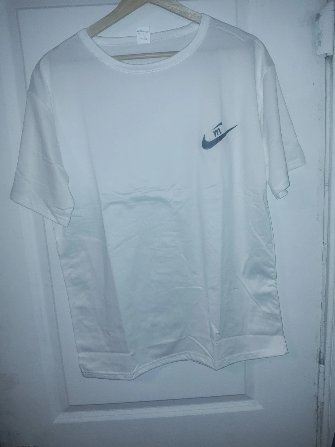 Nike White T-Shirt and Black Shorts Set