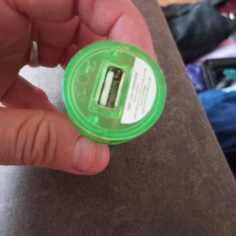 Green USB Car Charger