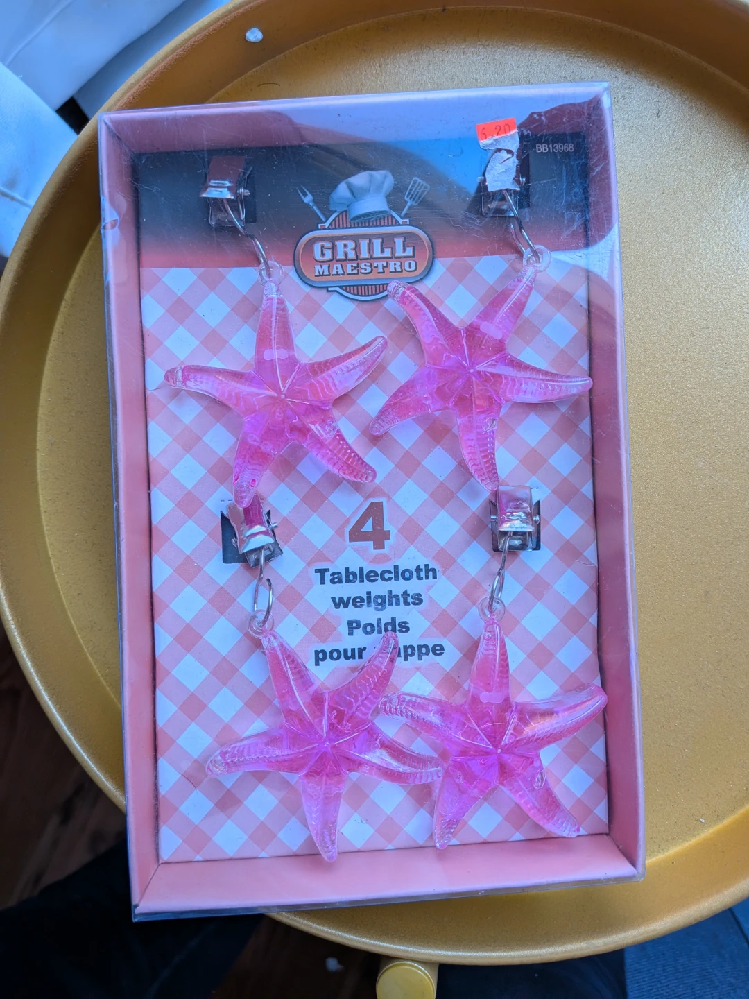 ⚽ Brand new pack of 4 tablecloth weights