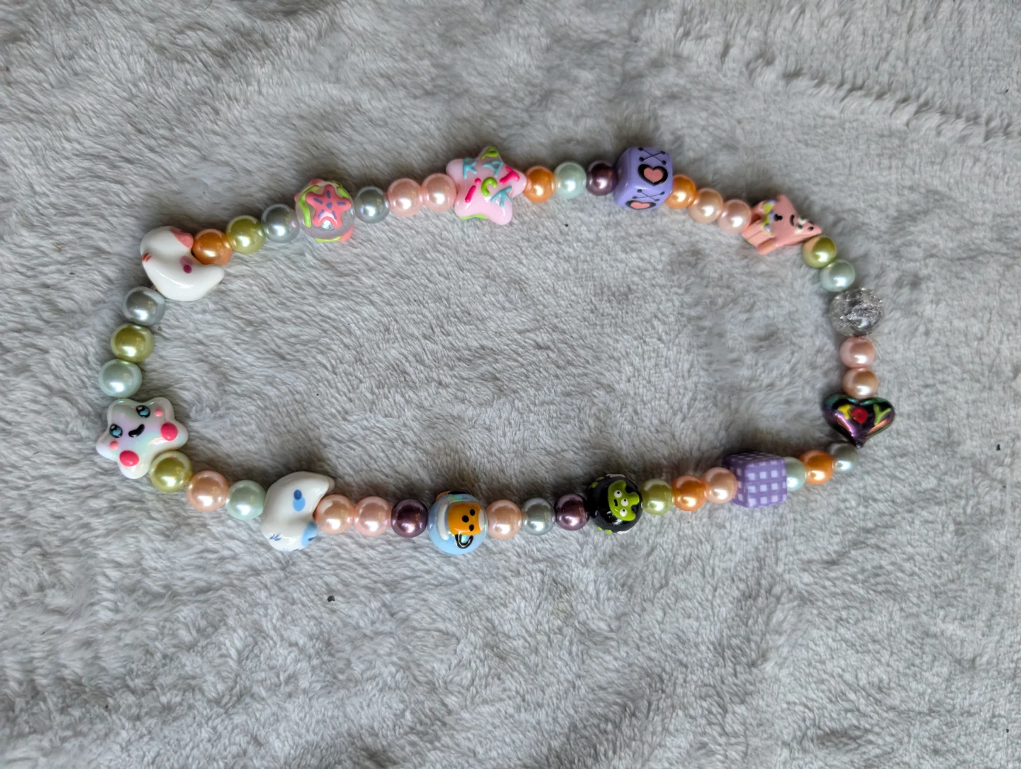 ⚽Handmade Beaded Bracelet with Charms - photo 2