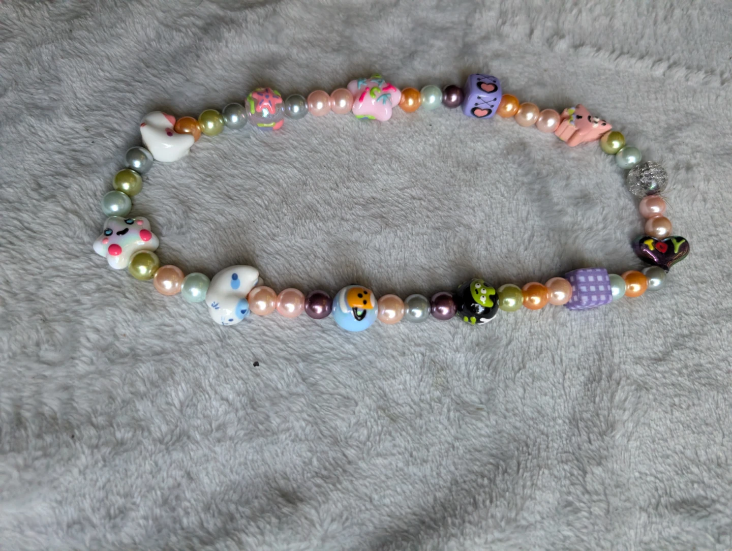 ⚽Handmade Beaded Bracelet with Charms - photo 3