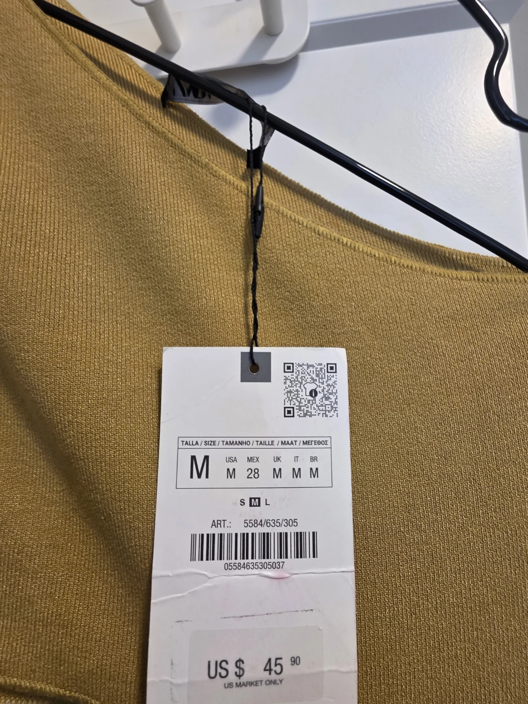 Zara Yellow One-Shoulder Cut-Out Midi Dress - photo 4