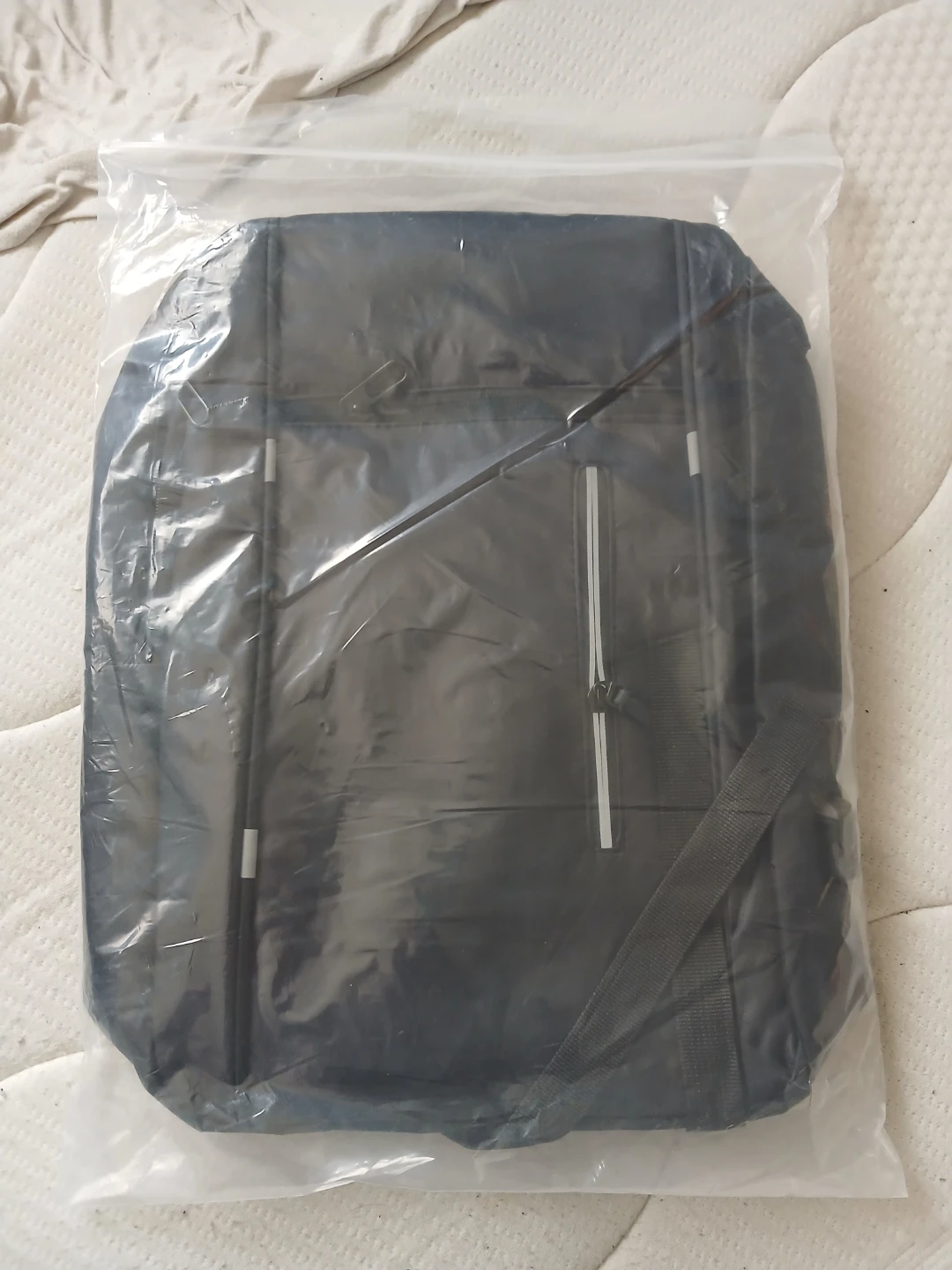 Large Capacity Black Backpack W/ External USB Charging Port