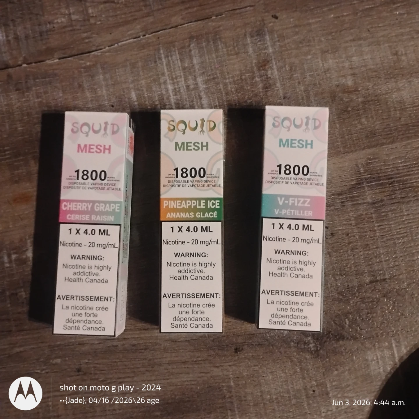 Squid Mesh Disposable Vaping Devices - 3 Flavours
