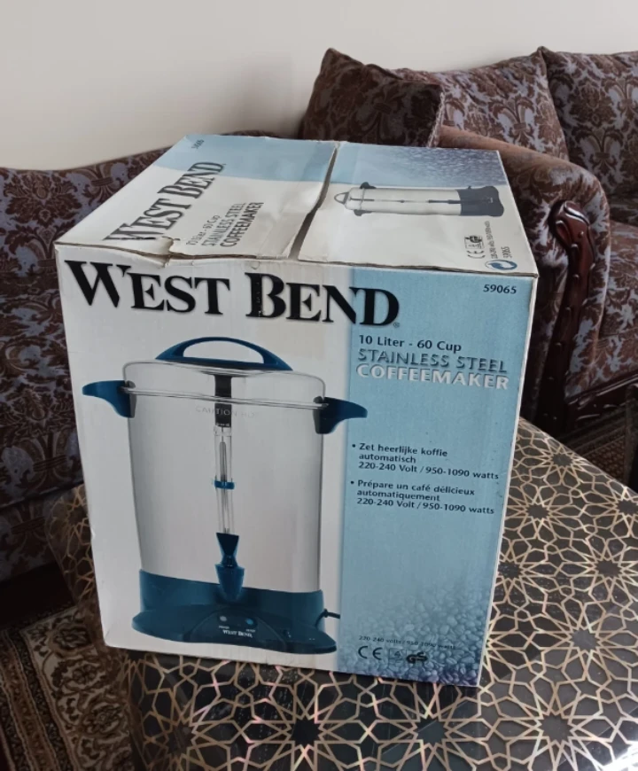 West Bend 10 Liter - 60 Cup Stainless Steel Coffeemaker