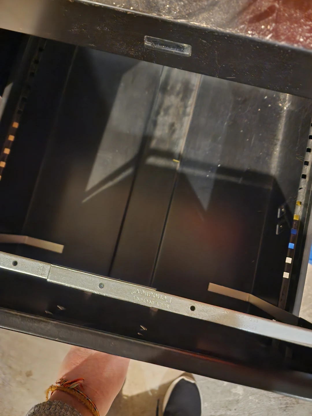 Black 2-Drawer Metal Filing Cabinet - photo 2