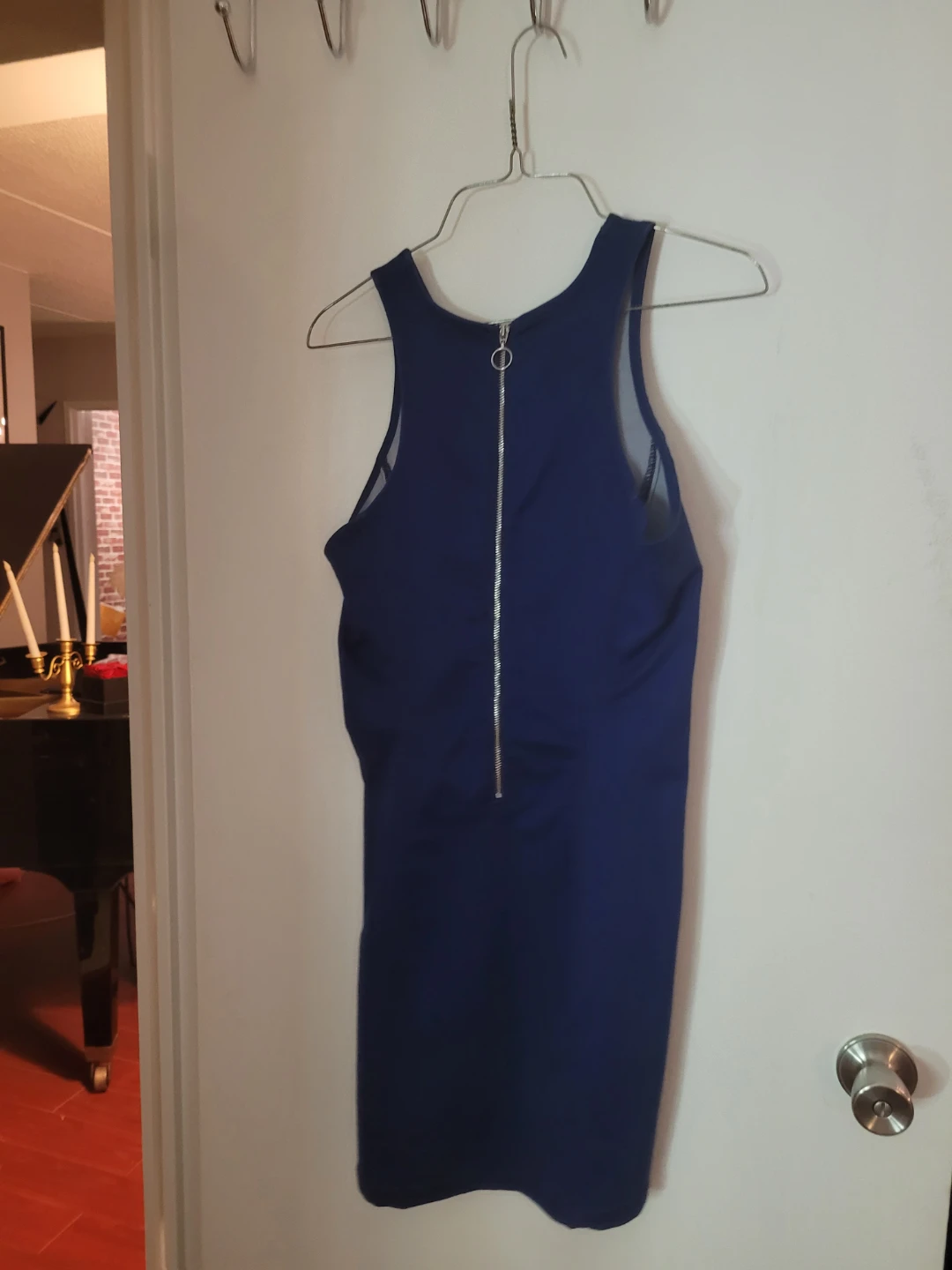 Navy Blue Sleeveless Dress - photo 2