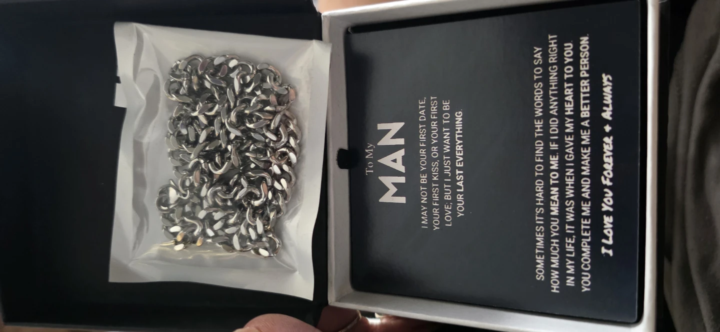 Gold Chain Necklace Gift Set for Man