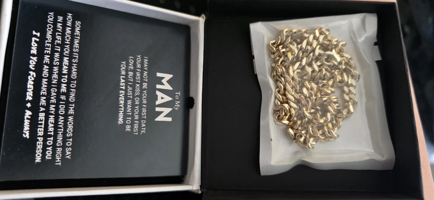 Gold Chain Necklace Gift Set for Man - photo 2