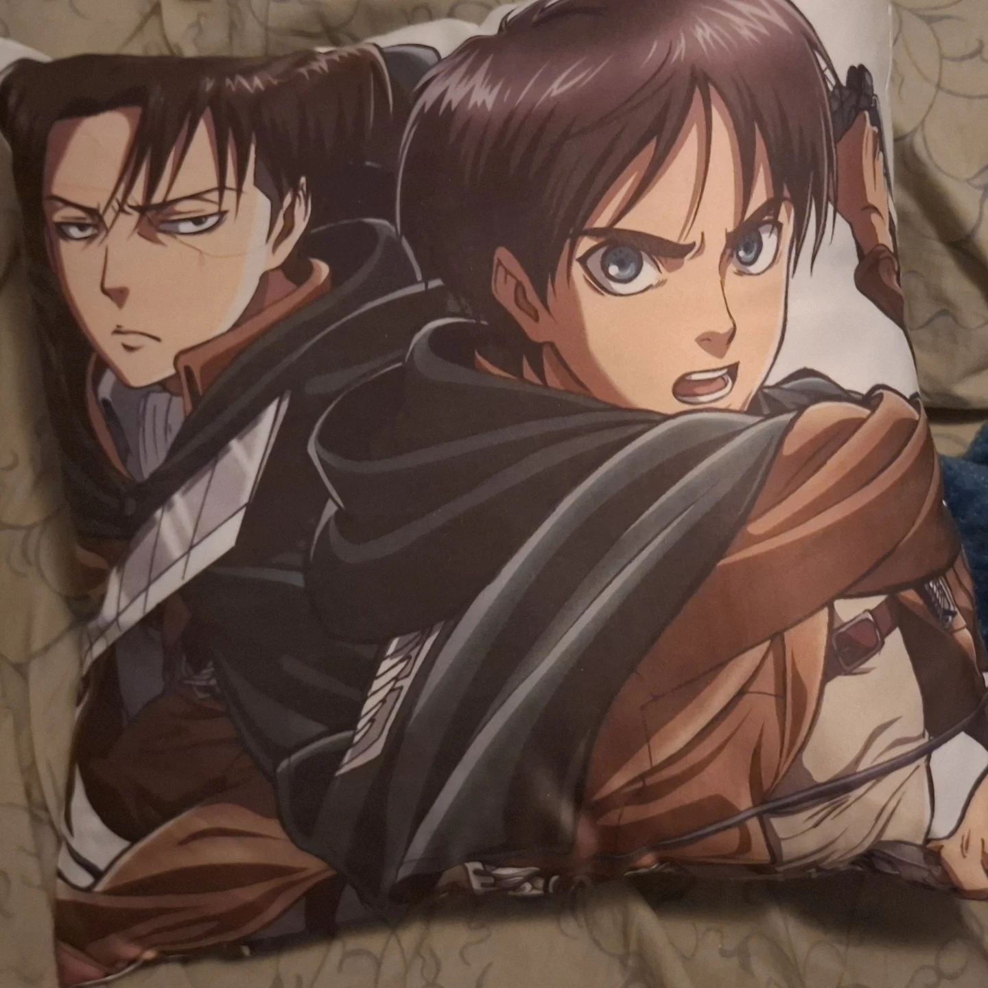 Attack on Titan ⚽ Levi Eren Pillow