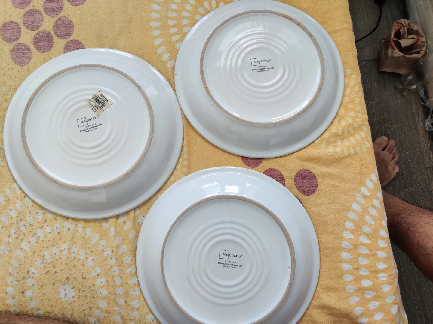 Mainstays White Dinner Plates - Set of 3 - photo 2