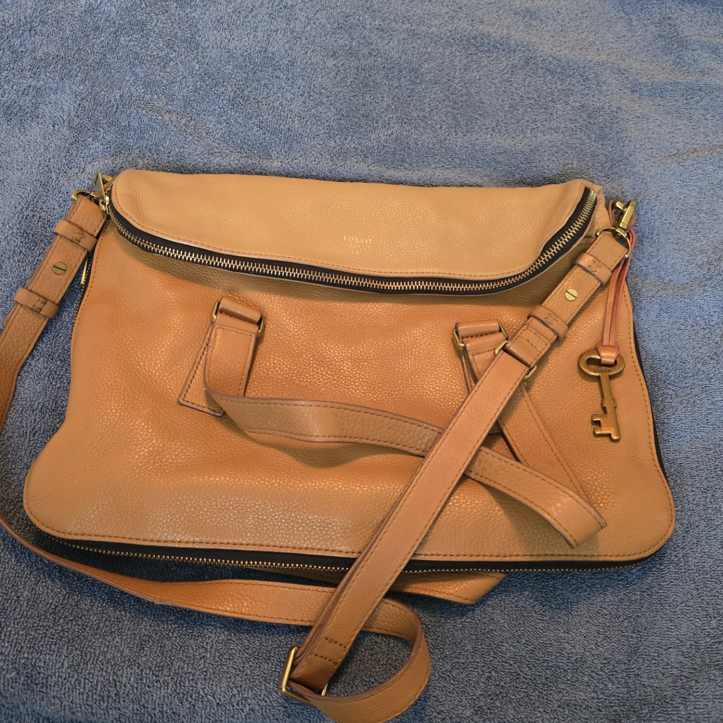 Fossil Preston Tan/Camel Expandable Bag - photo 2
