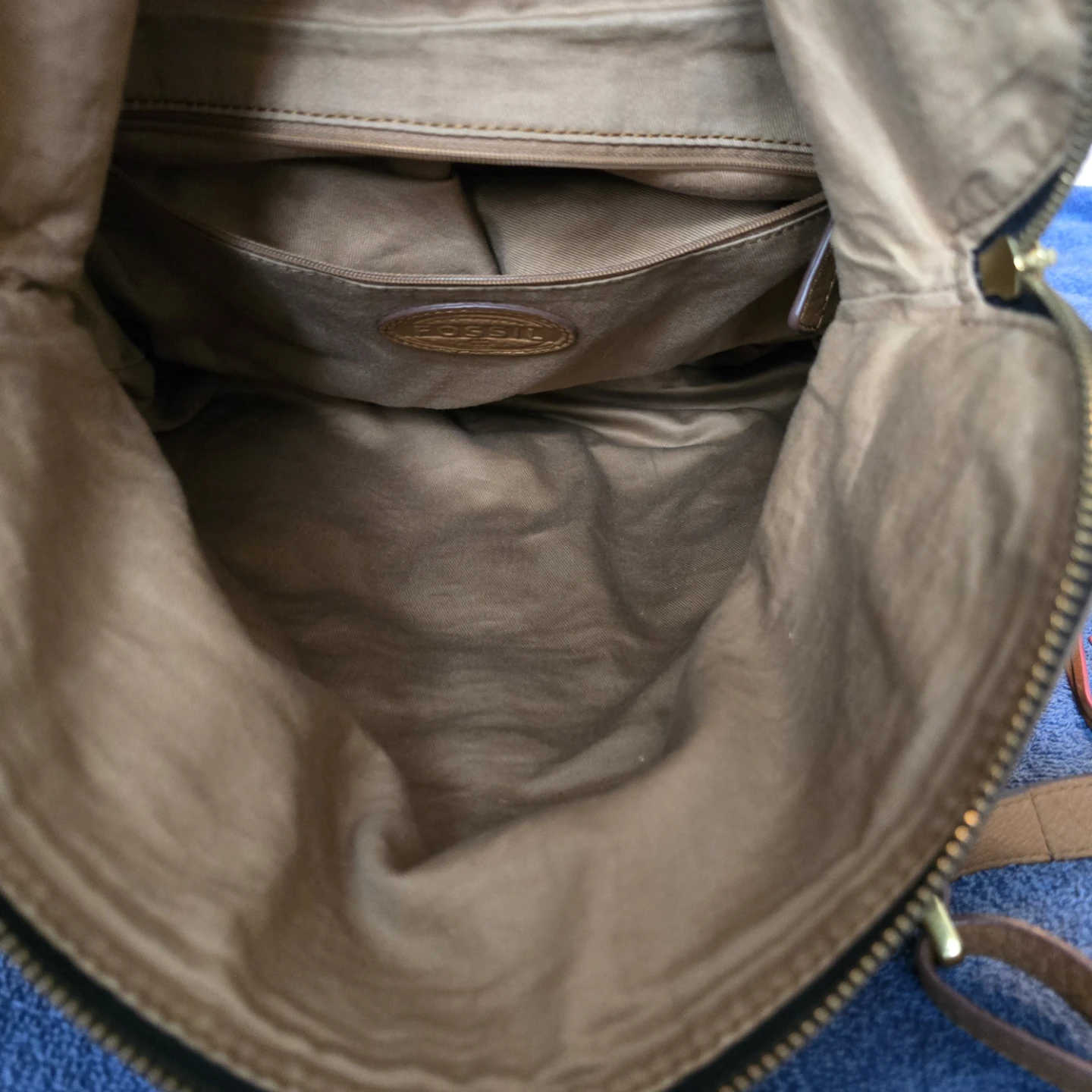 Fossil Preston Tan/Camel Expandable Bag - photo 5