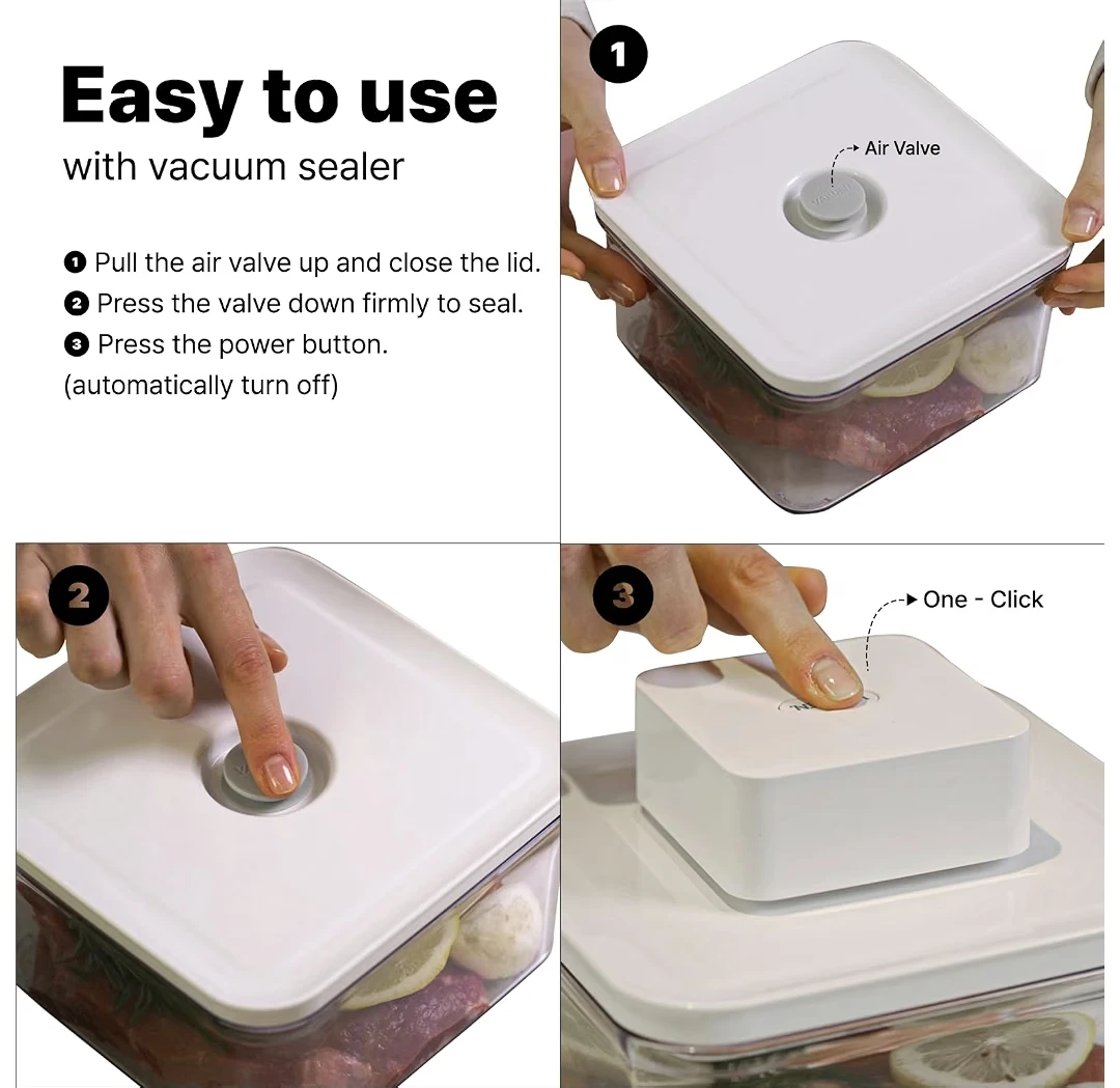 VAKUEN Vacuum Food Storage Set (5P) - photo 4