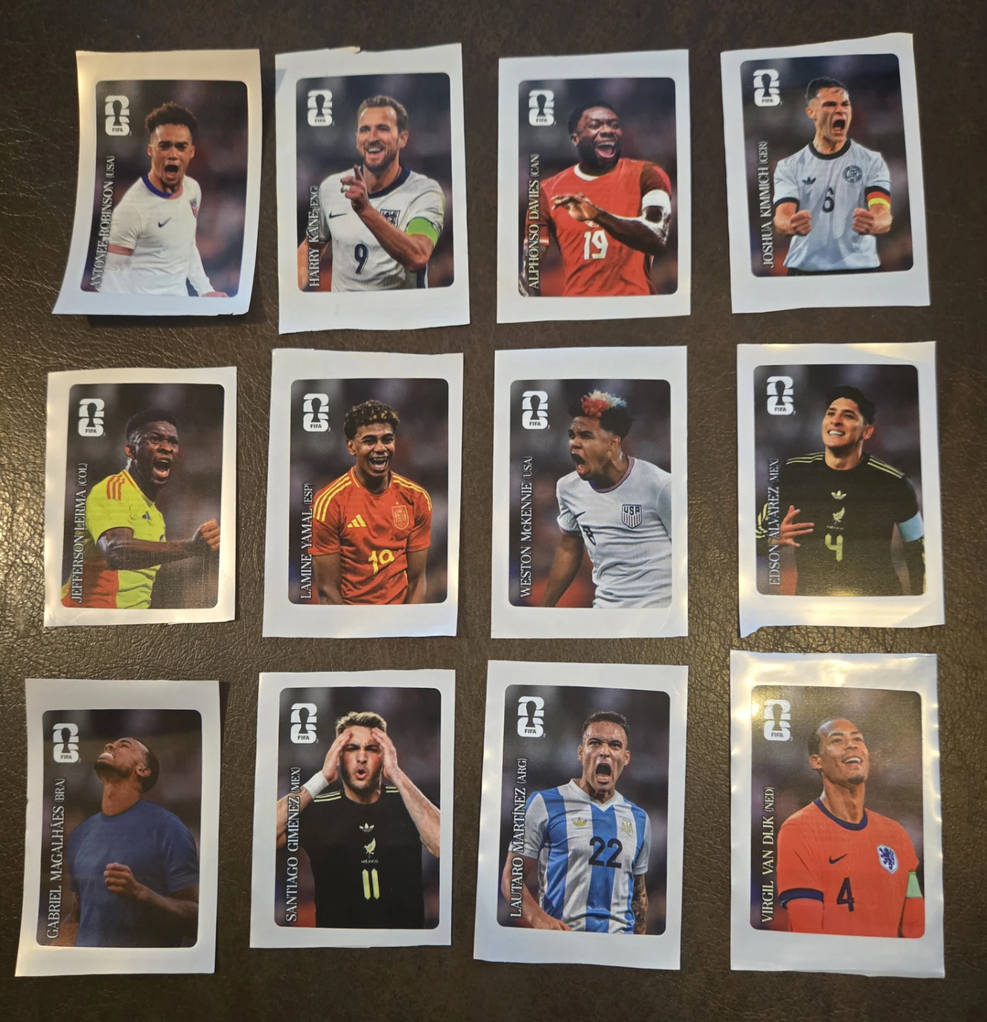 FIFA World Cup Panini Coca-Cola Exclusive Sticker Set (12)